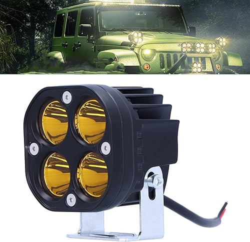 Luz de trabajo 4LED, luz antiniebla, 40 W, 4000 lm, lámpara de punto de 3 pulgadas, impermeable, IP67, universal para automóvil, camiones,