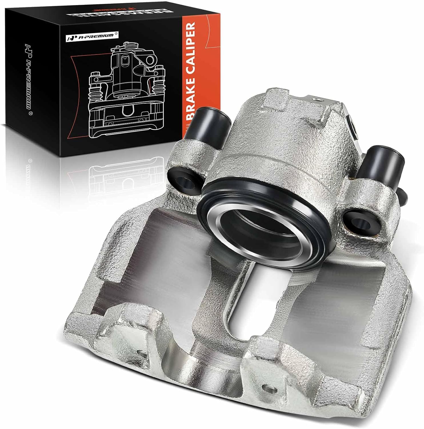 A-Premium Disc Brake Caliper Assembly Without Bracket Compatible with Select Audi and Volkswagen Models - Passat 2002-2005, S6 2002-2003, A4, A4 Quattro, A6, A6 Quattro, S4 - Front Side