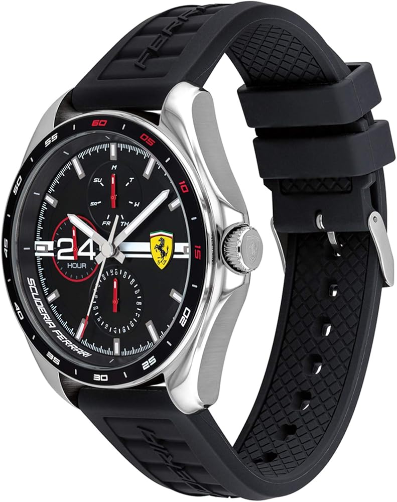 SCUDERIA No.100〜No.145 SCUDERIA Ferrari Analog Black Dial Men's Watch - 0830105 : Amazon