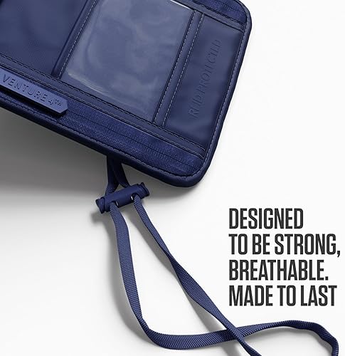 Vista 12 de Venture 4th bolsa de cuello de viaje con traba RFID, gris), V4-01-NP-GR