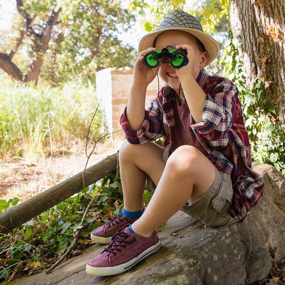 ArtCreativity Binoculars for Kids with Neck String - Set of 6 - Assorted Colors Kids’ Toy Binoculars for Bird Watching and Camping, Party Favor for Safari, Jungle, Explorer, Zoo Themed Birthday Party : Toys & Games