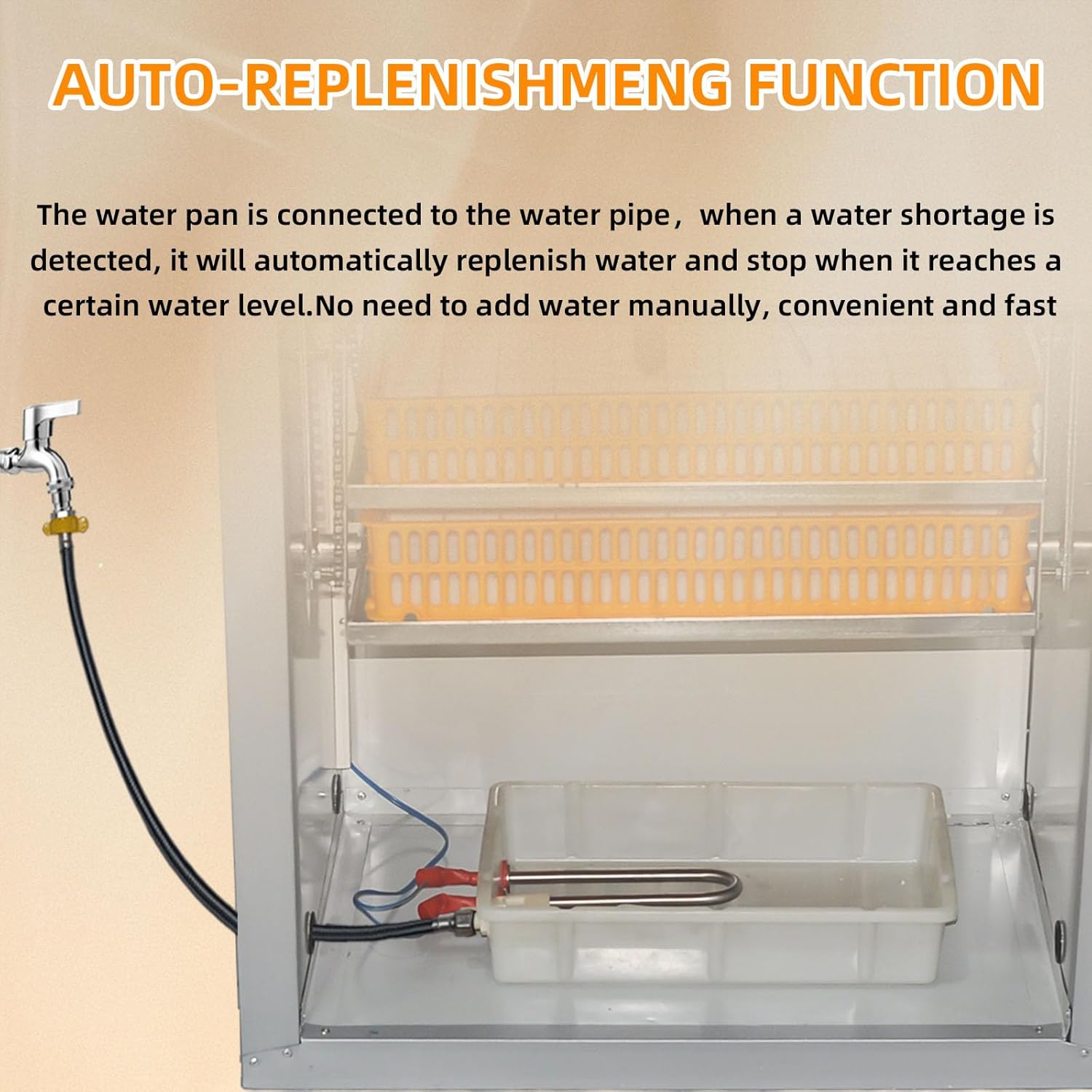 XKV 264 Egg Incubator with Automatic Egg Turning,Temperature Control and Humidity Control,Hatching Eggs,Chicken,Ducks,Poultry,Industrial Brooding Machine Chicken Incubator for Farm,Lab,Home,Indoor