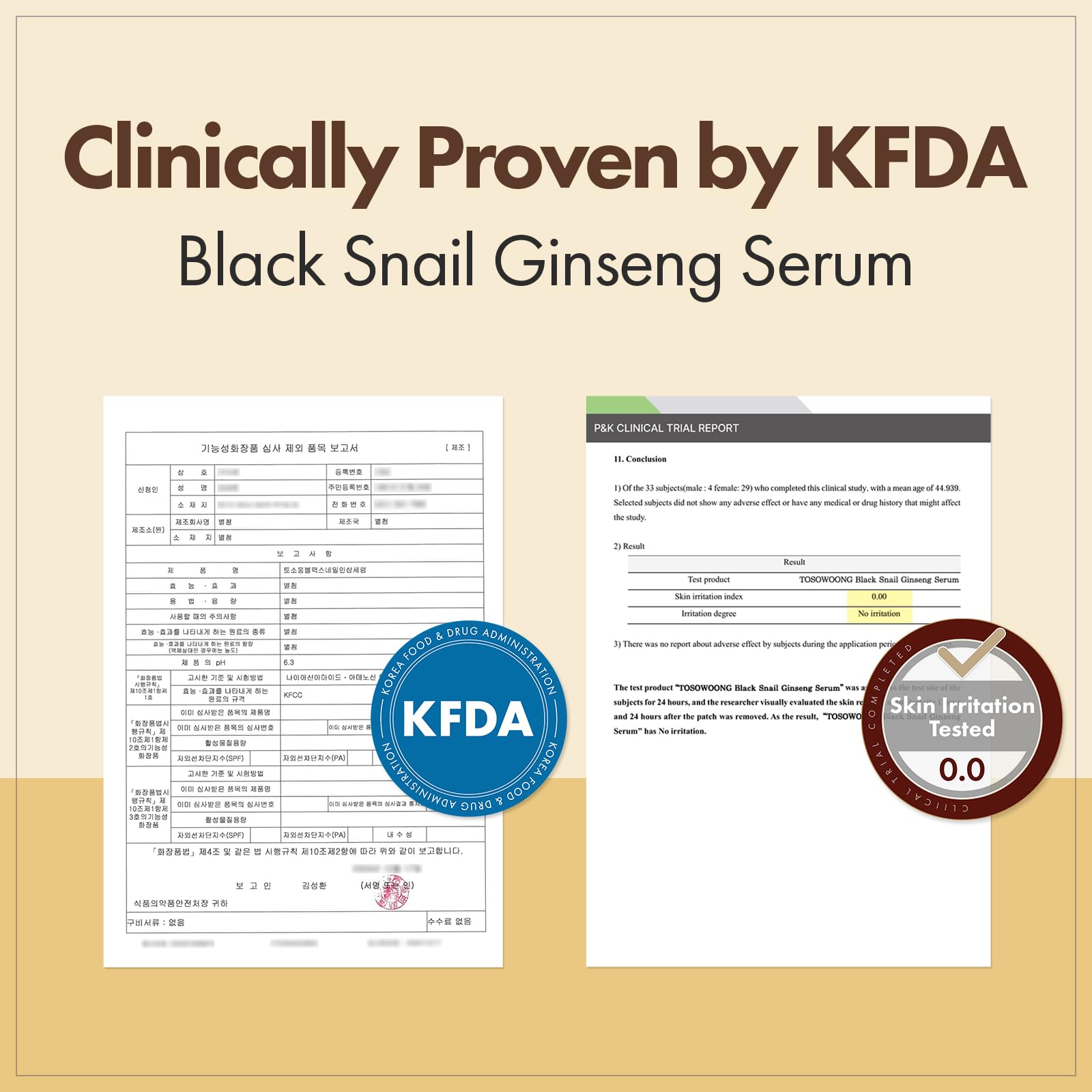 TOSOWOONG K-Beauty Anti-Aging Duo, Black Snail Ginseng Serum und Copper Peptide 12 Cream, Korean Skincare Set mit Snail Mucin, Ginseng 640.430ppm, GHK-Cu, 12 Peptides für Hydrating Firming Glow