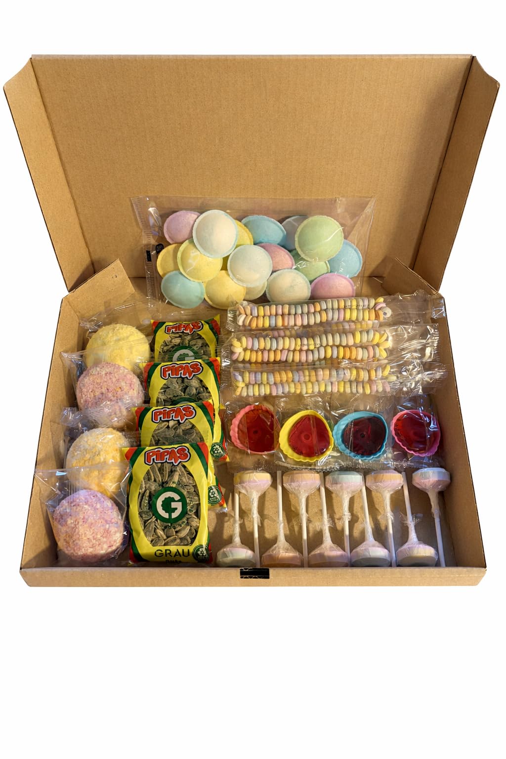 Assortiment de confiseries rétro - Coffret bonbons rétro - Box à bonbons rétro - Cadeau original - 50 pièces