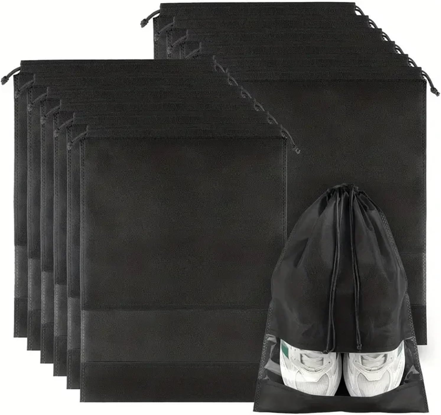 Shoe Bags for Traveling 30PCS-Waterproof Package Shoe bag Pocket storage Organize Bag Non-woven Fabric Draw Drawstring Bags Toiletry Case