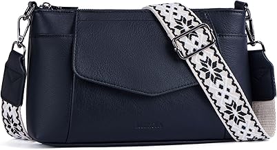 MUIIKOLA Damen-Umhängetaschen,Handytasche mit Geldbörse zum Umhängen，Schultertasche aus Veganes Leder Handytasche mit abnehmbaren Breiter Gurt