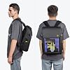 DIVOOM Pixoo Pixoo Pixoo Pixoo Art Laptop Backpack Men's 15 inch Waterproof School Backpack Laptop Backpack Women's Daily Bag Men's Women's School Business Travel with 16 x 16 RGB LED Display, Black