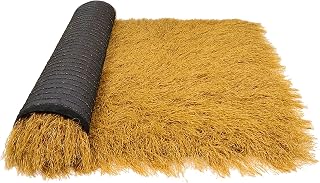 Techo De Paja Sintética, Artesanías De Bricolaje De Arte Comercial, Techo De Paja De Palapa, Rollo De Paja Mexicana Artificial Amarilla, Techo De Paja De Palapa(Size:1.64ft*65.61ft(0.5m*20m))