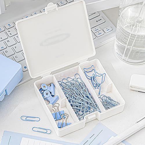 Miniatura 5 de Engrapadora pequeña, engrapadora portátil de escritorio de oficina, grapadora para niños con tijeras y removedor de grapas, pequeña grapadora en