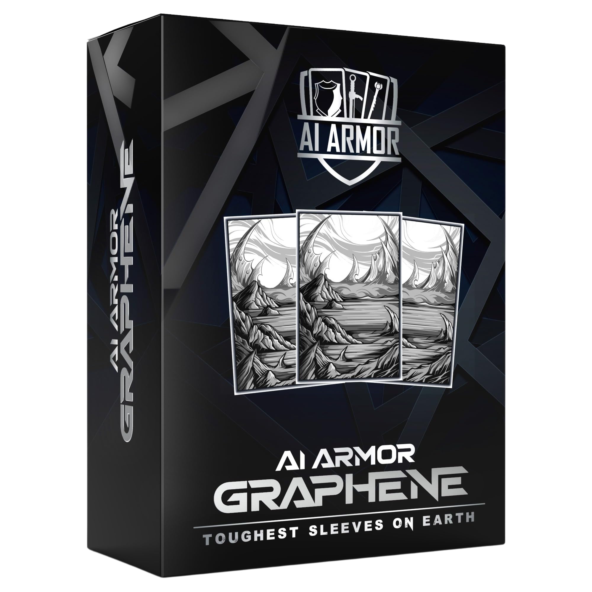 (Colorless) - 100ct Textured Matte TCG/MTG Art Sleeves by Ai Armor (Graphene)