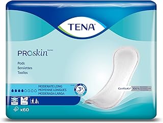 ProSkin Moderate Long Absorbent Pads for Women, Long Length, 60 count