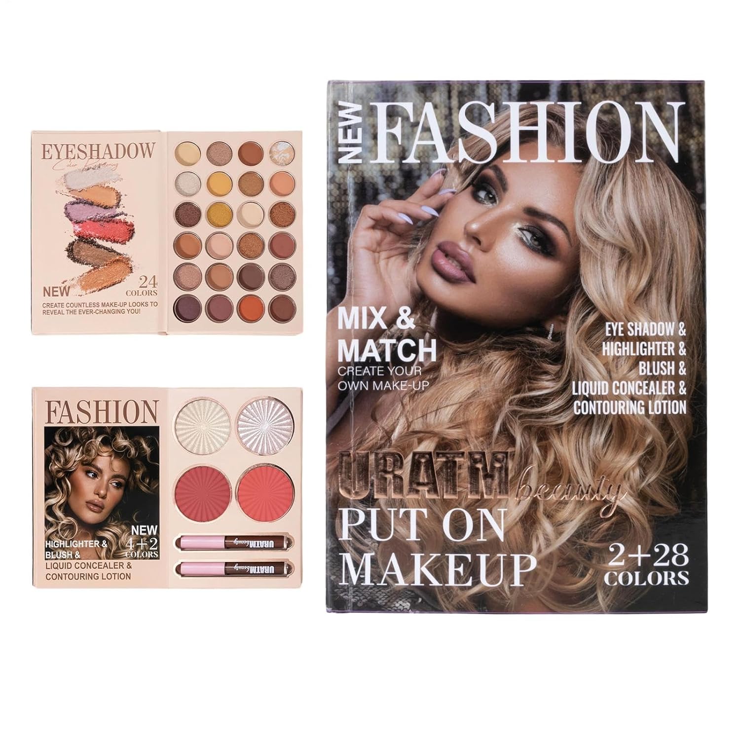 Makeup Palettes – Soft Matte Concealer, Luminous Shadow Highlighter | Versatile Cosmetic Artistry Kit, Premium Beauty Color Ensemble, Wedding Photoshoot Birthday Travel Party Work Evening Outing Women