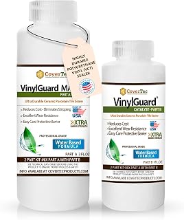 Vinyl Tile Sealer-VinylGuard Polyurethane Matte Sealer for LVT Tile, Terrazo & Rubber Floors 4 oz