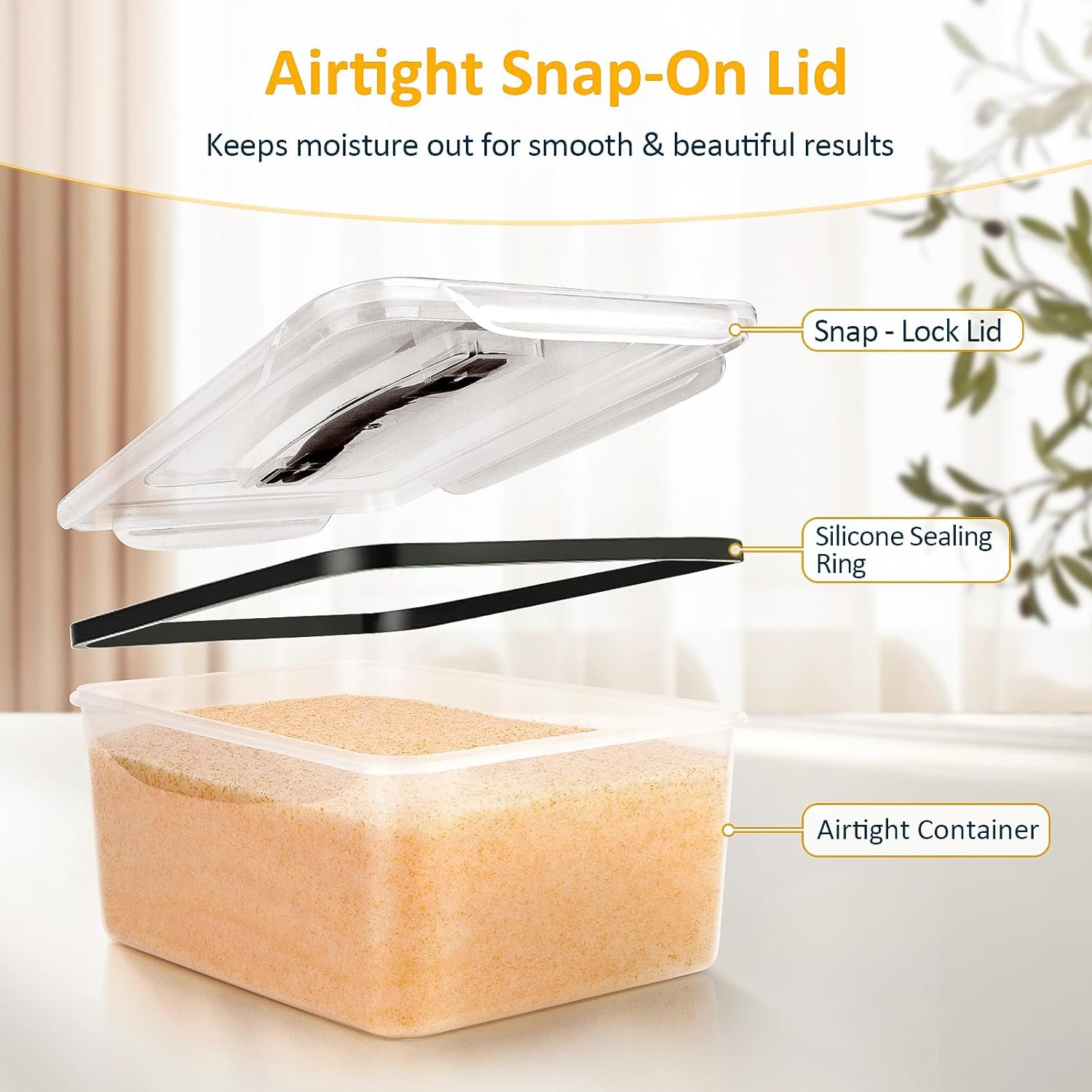 wisedry 5 LBS Silica Gel Flower Drying Crystals with Sealed Container & Brush, Color Indicating, Reusable - Image 3