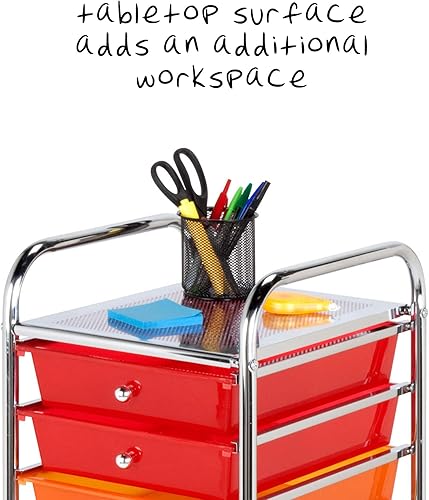 Vista 21 de Organizador de oficina Honey-Can-Do, Metal, plástico, textil, Plateado, 1