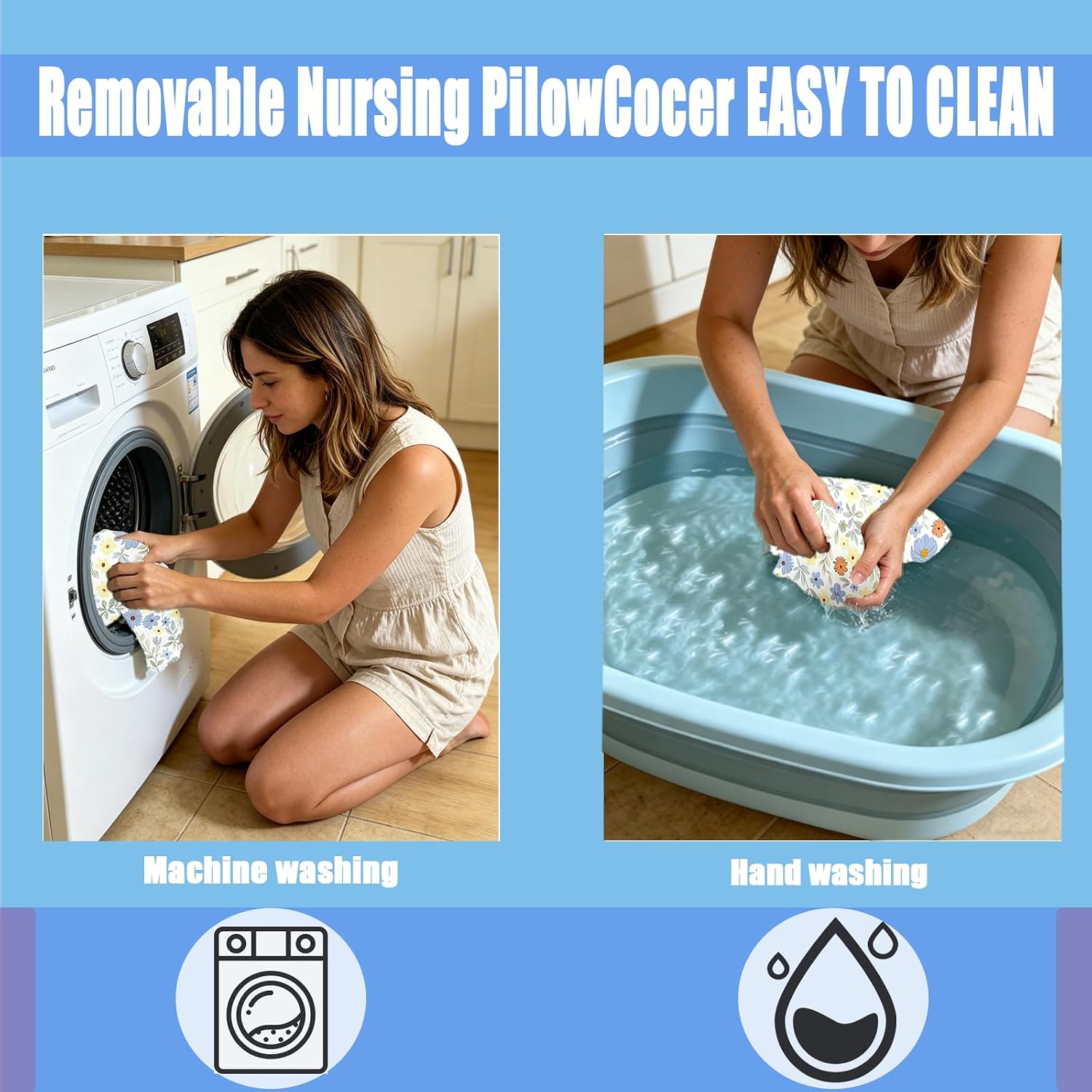 Nursing Pillow Breastfeeding Pillow Removable cover Machine washable