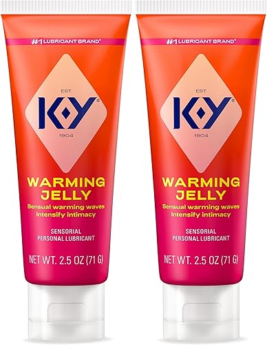K-Y Warming Jelly Lubricante, lubricante personal sensorial, fórmula a base de glicol, seguro de usar con condones de látex, para hombres, mujeres y