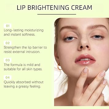 Lip Lightening Cream for Dark Lips,Lip Balm, Lip Gloss & Lip Stain,Whitening & Brightening, Moisturizing Soothing Hydrating Repair,Natural Lip Plumpr,Tinted Lip Balm, Long Lasting Lipstick,Gentle Care