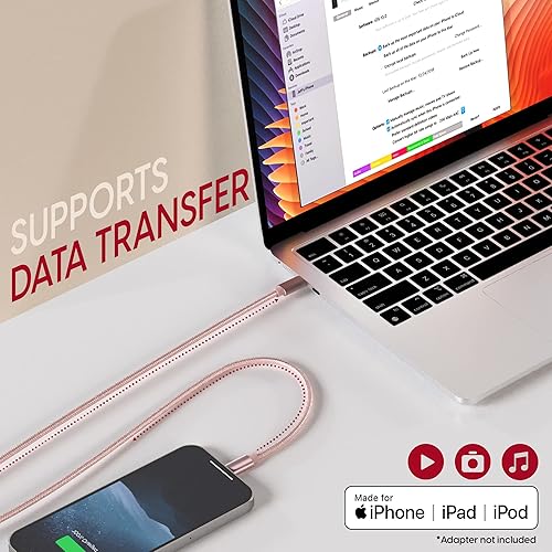 Miniatura 5 de TalkWorks Cargador de cable USB C a Lightning compatible con iPhone 14/14 Plus/14 Pro/14 Pro Max, 13/13 Mini/13 Pro/13 Pro Max, 12/12 Mini/ 12