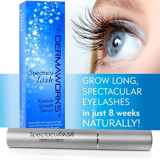 AS SEEN IN VOGUE Spectaculash Advanced Eyelash Growth Serum, Rapid Eye lash Enhancer, Conditioner, Grow Long Thick Lashes Naturally by DERMAWORKS