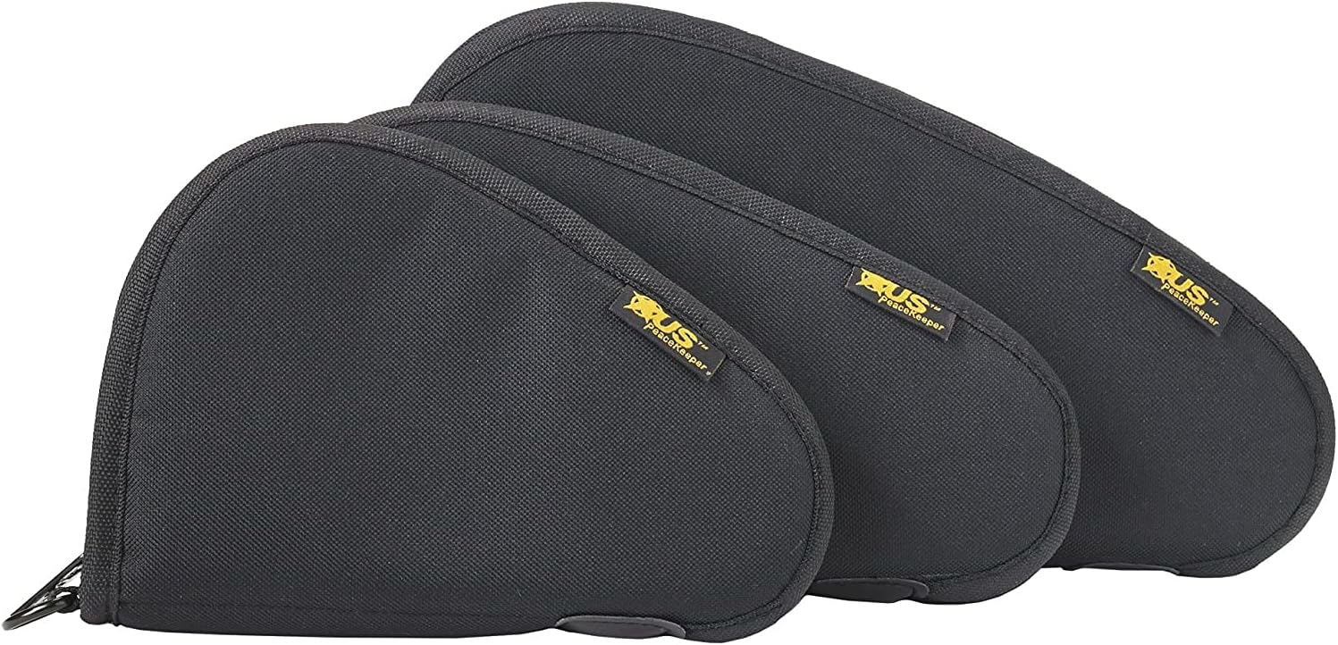 US PeaceKeeper P21013 Pistol Case (Large),Black , 13 x 7 x 1-Inch : Sports & Outdoors