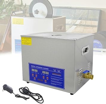 Ultrasonic Cleaner of Automatic Vinyl Discs with Heater and Timer, 7-12-Inch Vinyl Cleaning Machine and 8 Discs, Vinyl Record Cleaner Kit /