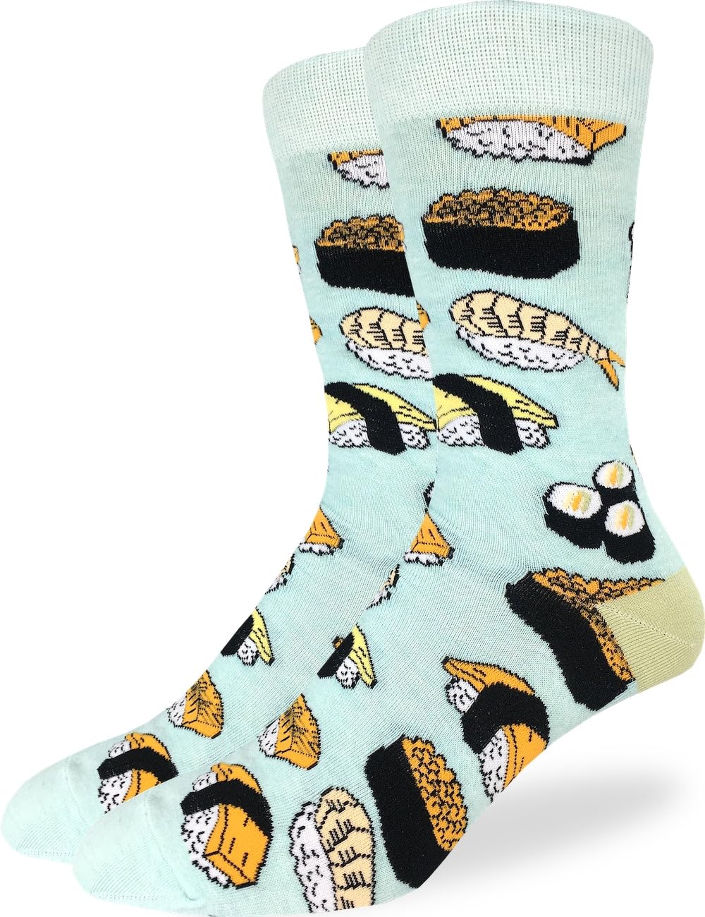 "Sushi" Cotton Crew Socks by Good Luck Sock