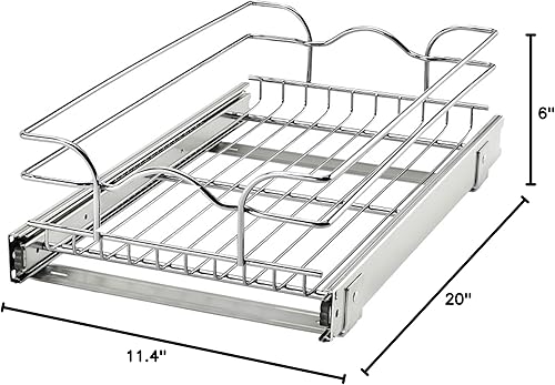 Miniatura 10 de Rev-A-Shelf5WB11220-cr12en. W x 20en. DBase de Cromo Gabinete extraíble cesta de alambre por Rev-A-Shelf