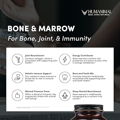 Miniatura 5 de Humanimal Suplemento para huesos y médula  100% carne de res alimentada con pasto, terminada y liofilizada  Ayuda a fortalecer los huesos, aumenta
