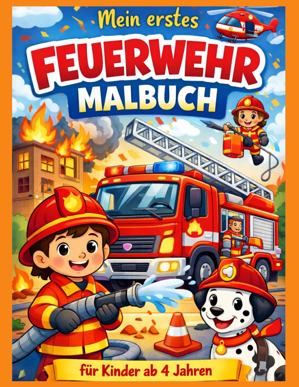 Mein erstes Feuerwehr-Malbuch: für Kinder ab 4 Jahren (Mein erstes Malbuch)