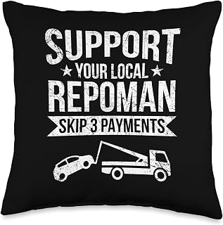Repo Man – Tow Truck Vehicle Towing Repossession Agent Throw Pillow