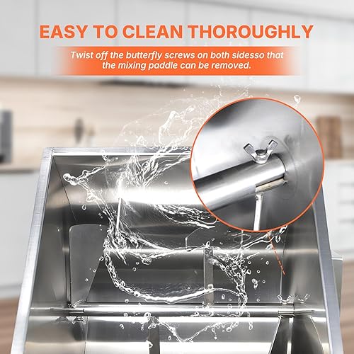 Vista 11 de Hakka Mezcladores de carne y mezcladores de alimentos, Acero inoxidable