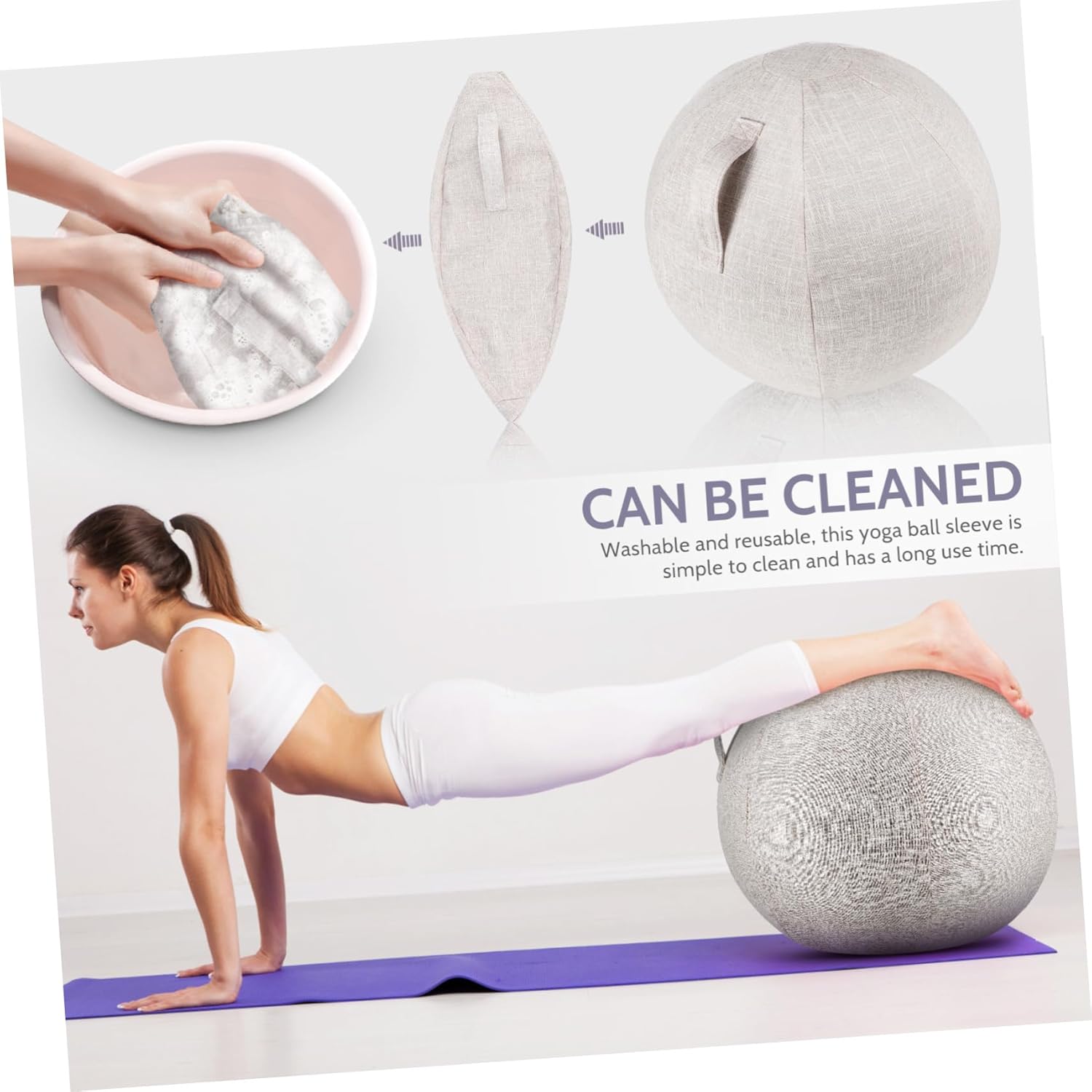 Yoga Ball Cover Yoga Balls Breathable Yoga Accessories Yoga Balls Protective Case Washable Protective