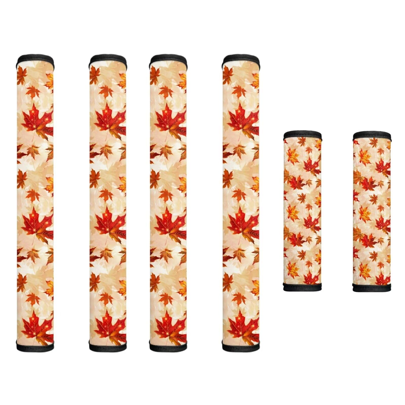 Refrigerator Door Handle Covers Fall Maple Leaf Kitchen Appliance Handle Covers Set of 6 Thanksgiving Decor for Kitchen Fridge Microwave Dishwasher Door Cloth Protector