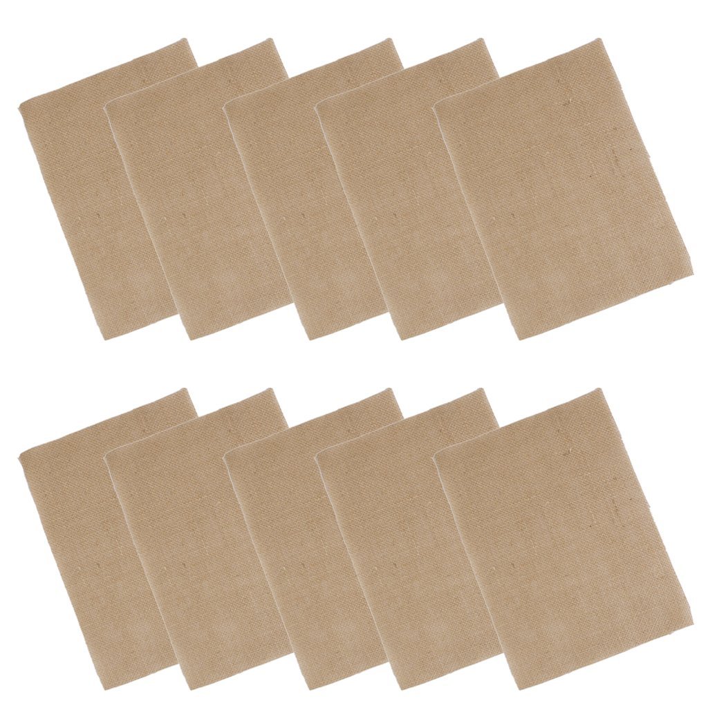 Inzopo 10Pcs Hessian Burlap Place Mats Rustic Wedding Table Decoration 29 X 21Cm