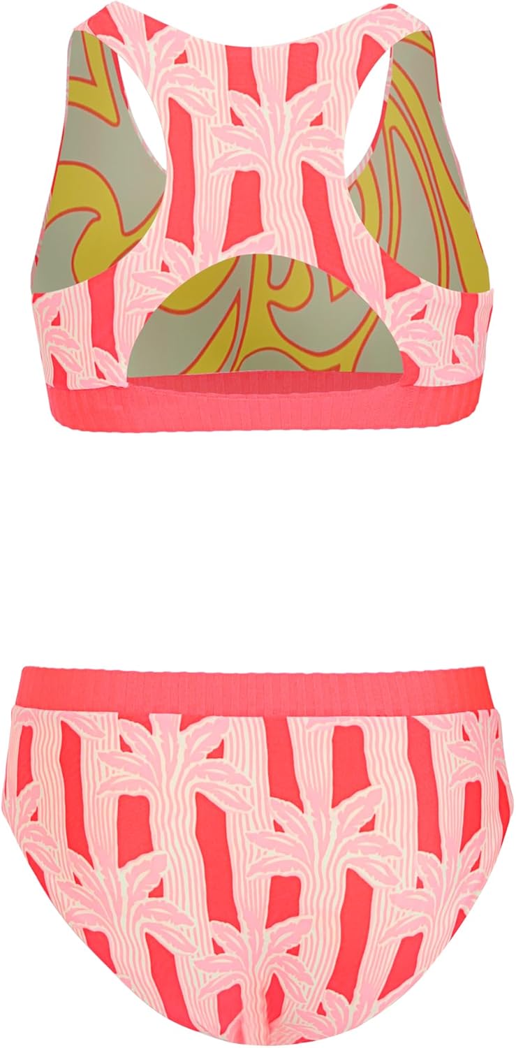 Maaji Girls' Palm Plantation Reversible Bikini Set