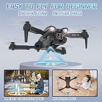 morlyrctooy IDEA12 Drón HD Kamerával Összecsukható FPV Quadcopter Kezdőknek 2 Akkumulátor 4