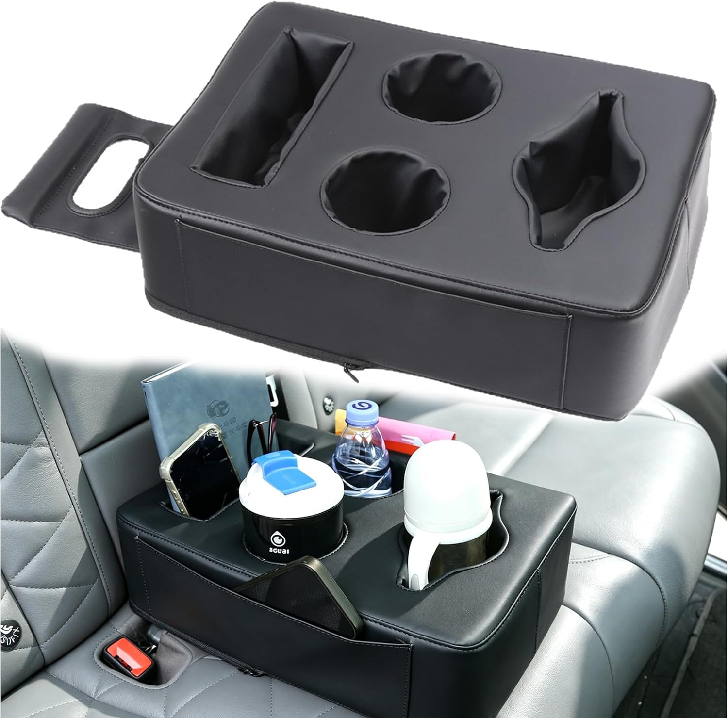 Car Back Seat Cup Holder for Car Truck Boat Bed Sofa Automotive Organizer