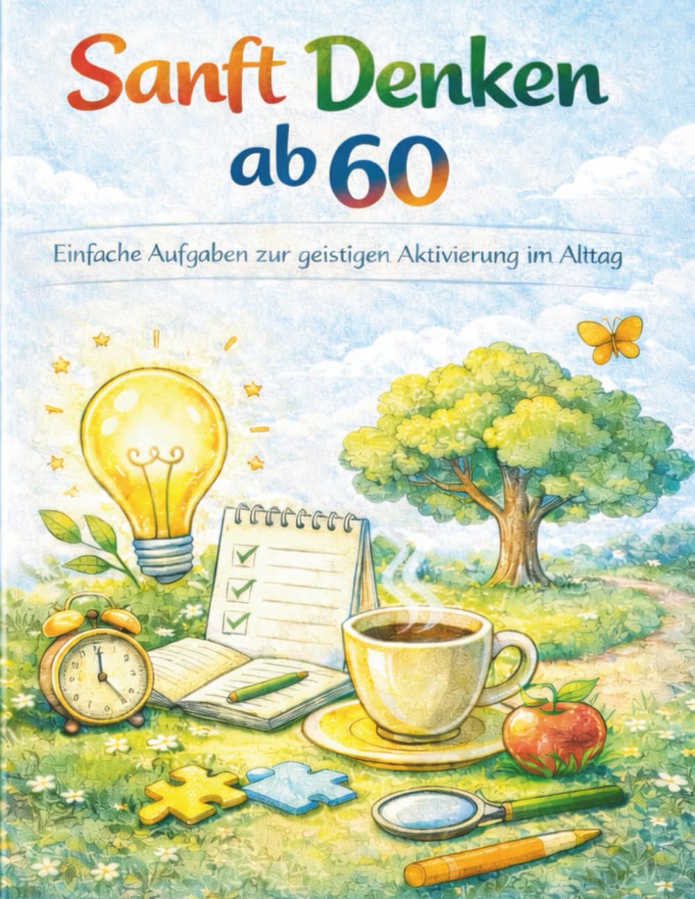 Sanft denken ab 60: Einfache Aufgaben zur geistigen Aktivierung im Alltag (Ruhig malen & sanft denken. Beschäftigung und mentale Aktivierung ab 60)