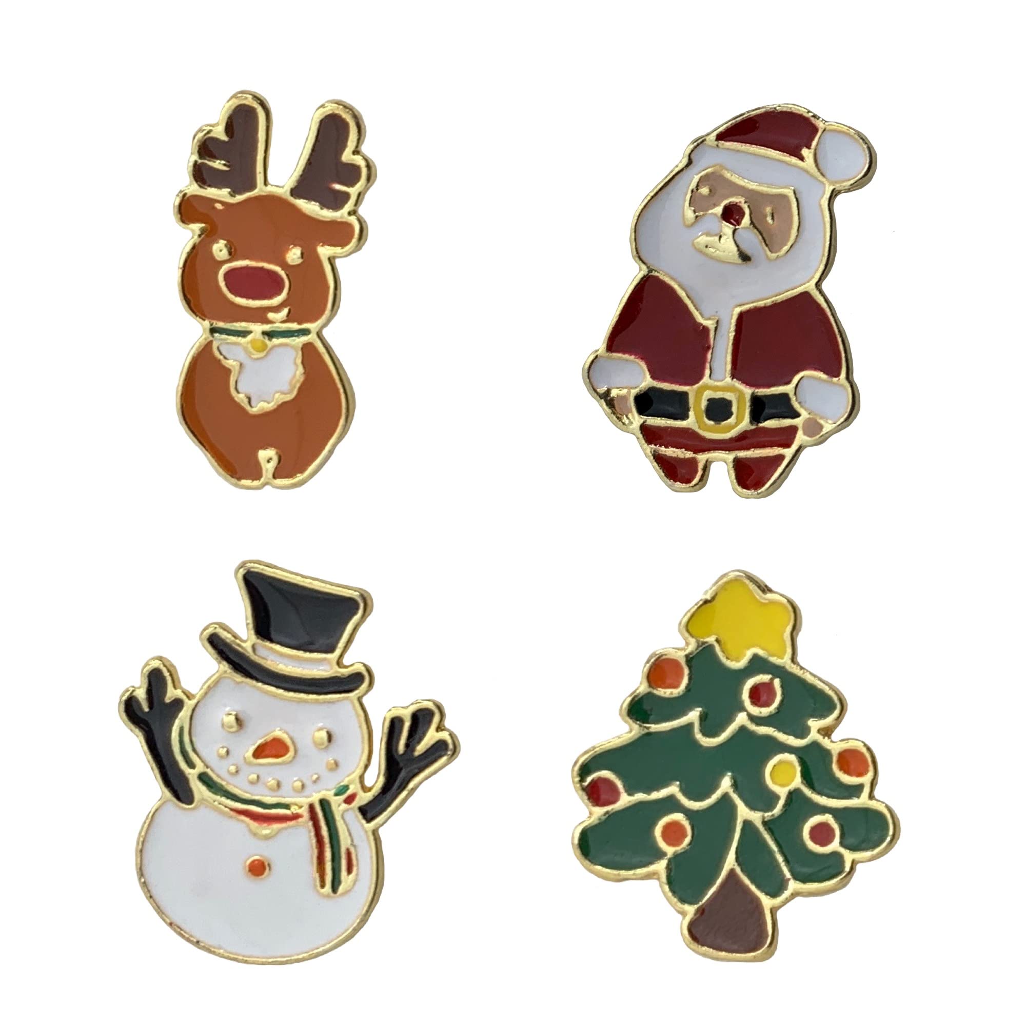 FURE Christmas Enamel Pins - Set of 4 (Multi Colour) for Men & Women (B09NN2BQYZ) Amazon Price History, Amazon Price Tracker
