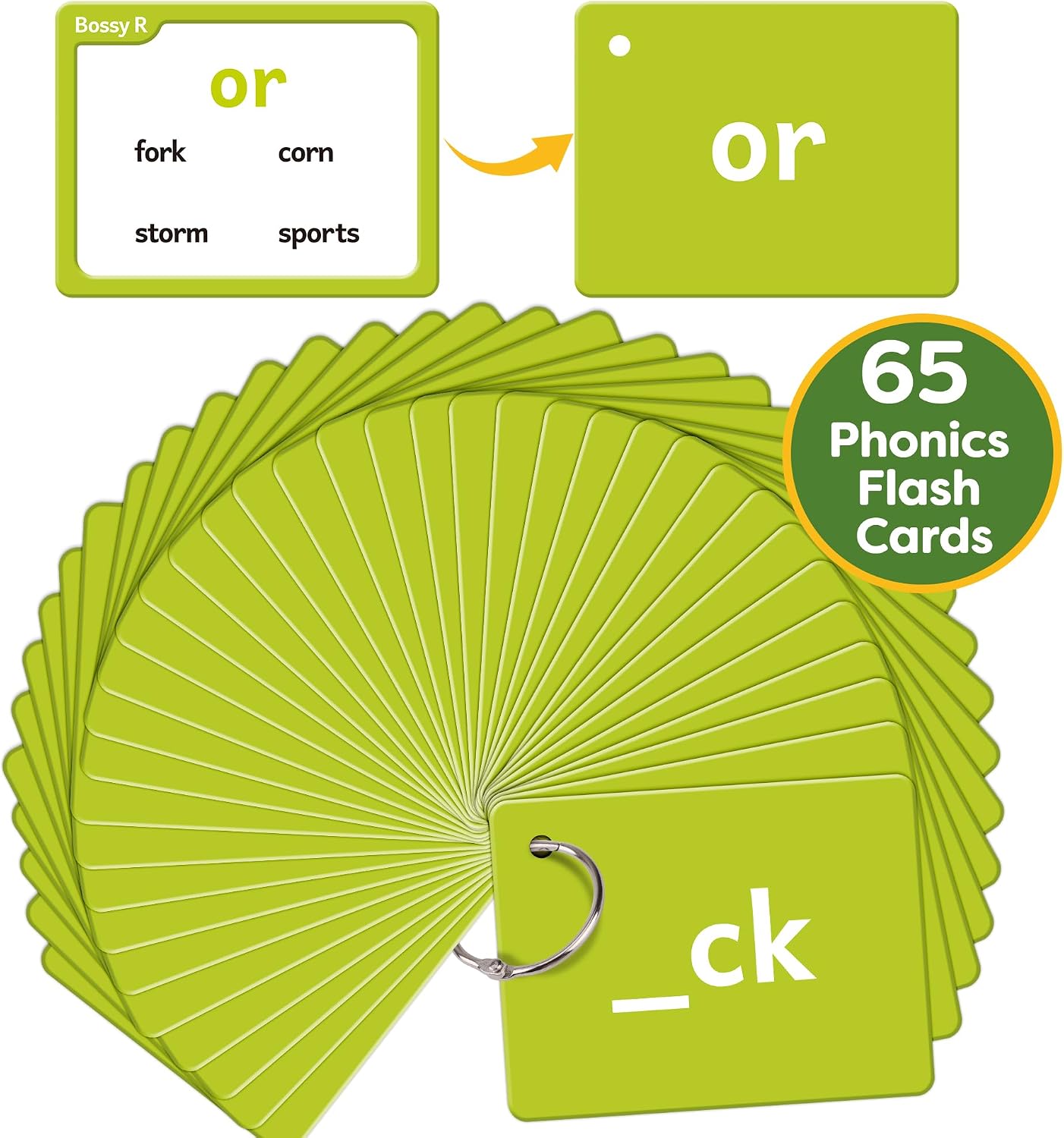 Torlam Sight Words Flash Cards for Kids Phonics Learning,Learn to Read Digraphs CVC Blends Long Vowel Sounds Spelling Reading Phonics Games, Site Words for Classroom Homeschool image 3