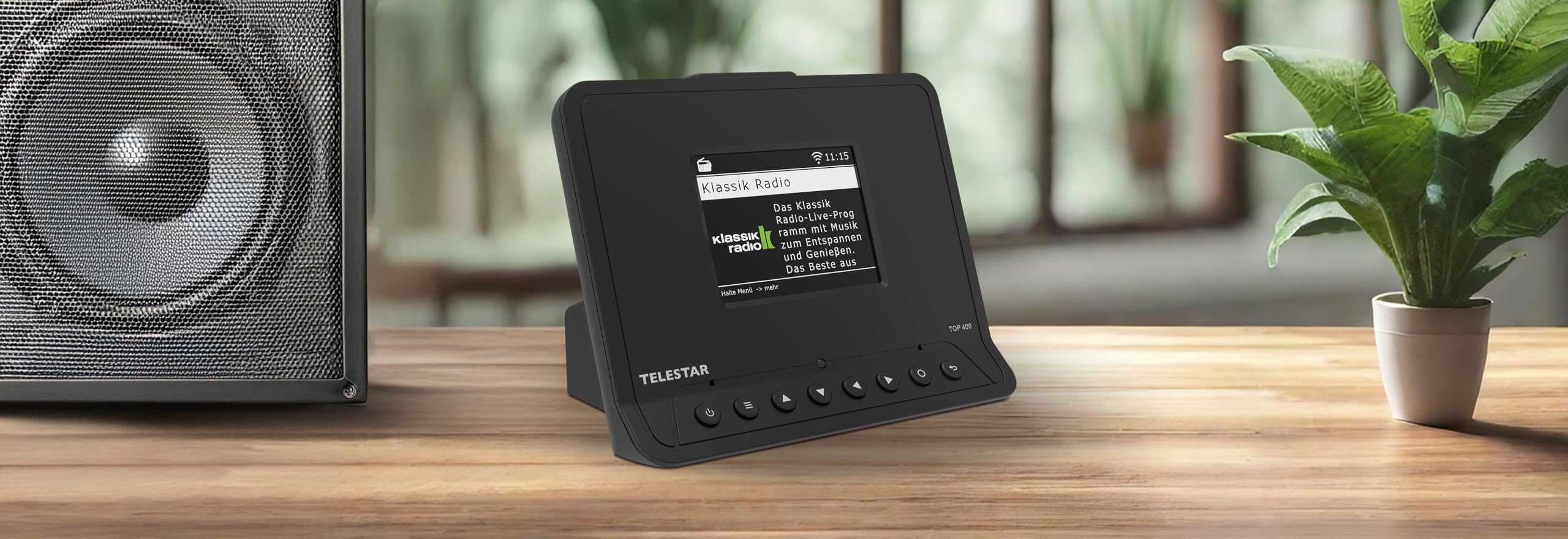 TELESTAR TOP 400 – HiFi-Adapter zur Aufrüstung von HiFi-Anlagen – Schwarz | Internetradio, DAB+, Streamingdienste, Bluetooth Audio-Streaming & Sendefunktion, USB-Aufnahme, Hotelmodus, Nachtmodus