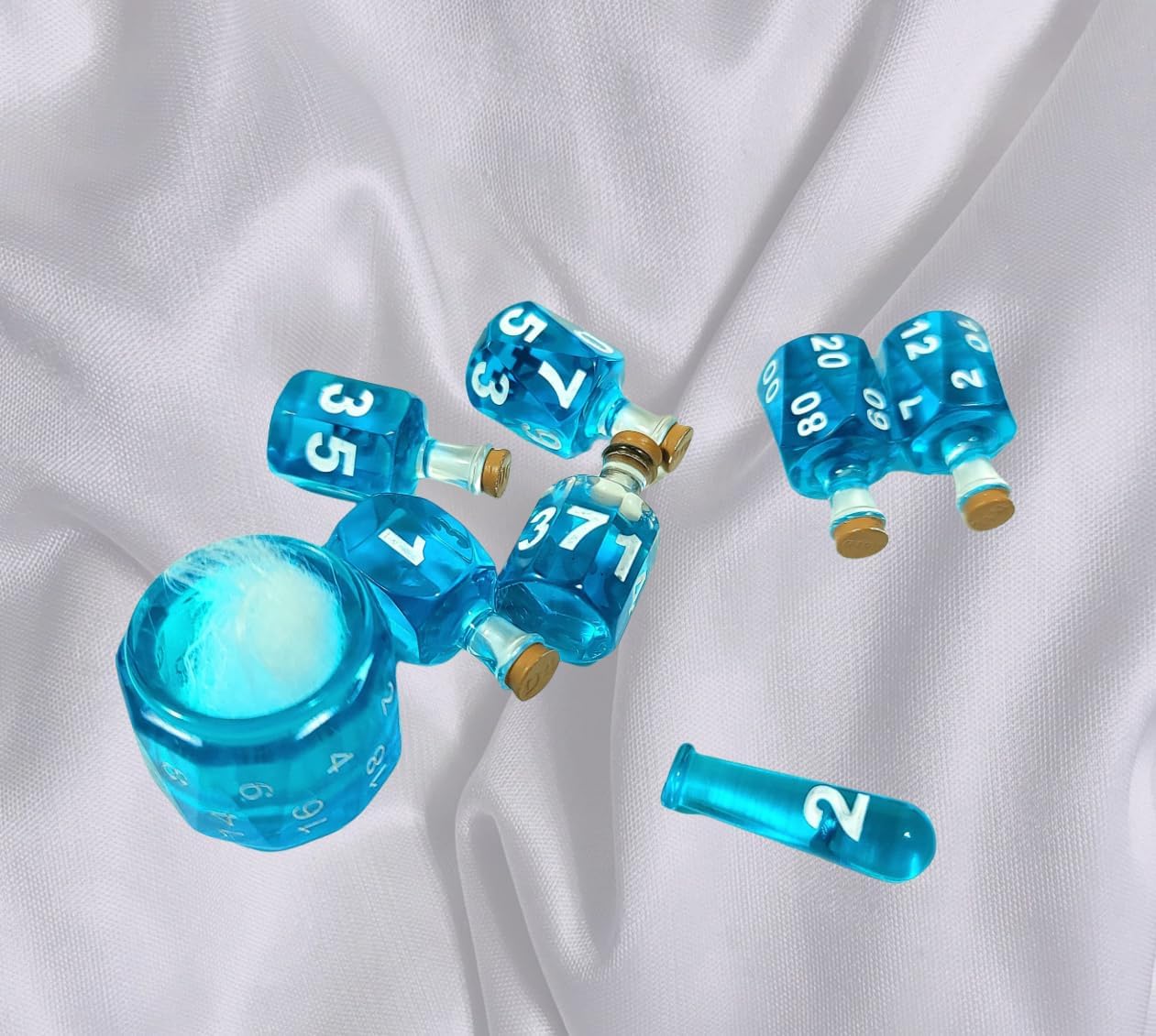 Rpg 卓上ゲーム用着色7ポーションダイスセット、多面体ダイスセット ロールプレイングサイコロ RPGプレーヤーパーティー記念品ギフ