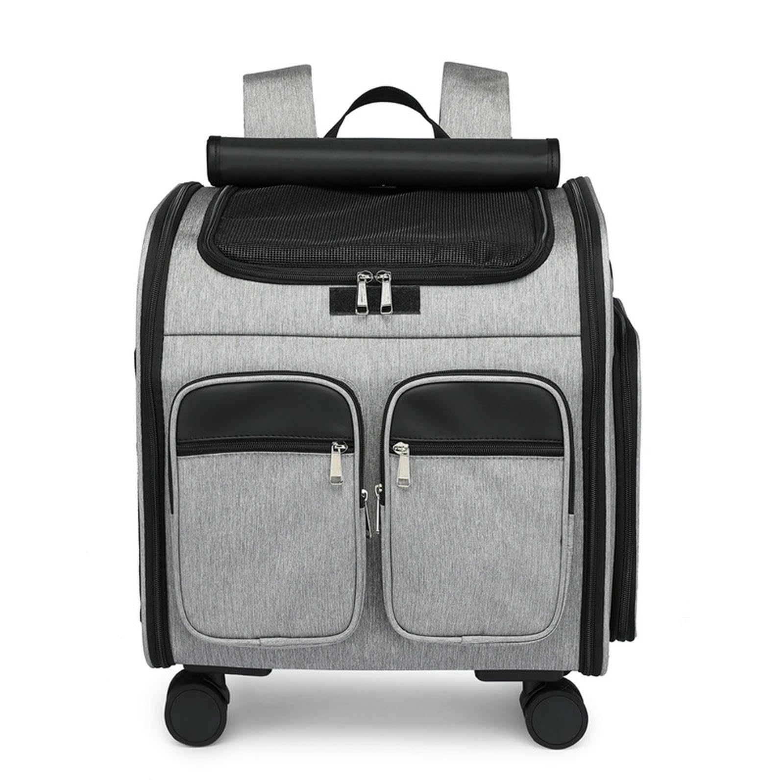 Sac à dos chat grande taille XL pliant gris pour transport voyage