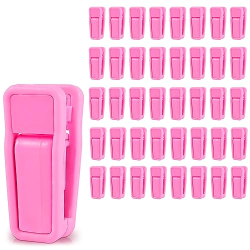 40 ganchos de ropa de bebé para colgar, clips antideslizantes para ropa, clips de pantalones para perchas de plástico para dedos, perchas para