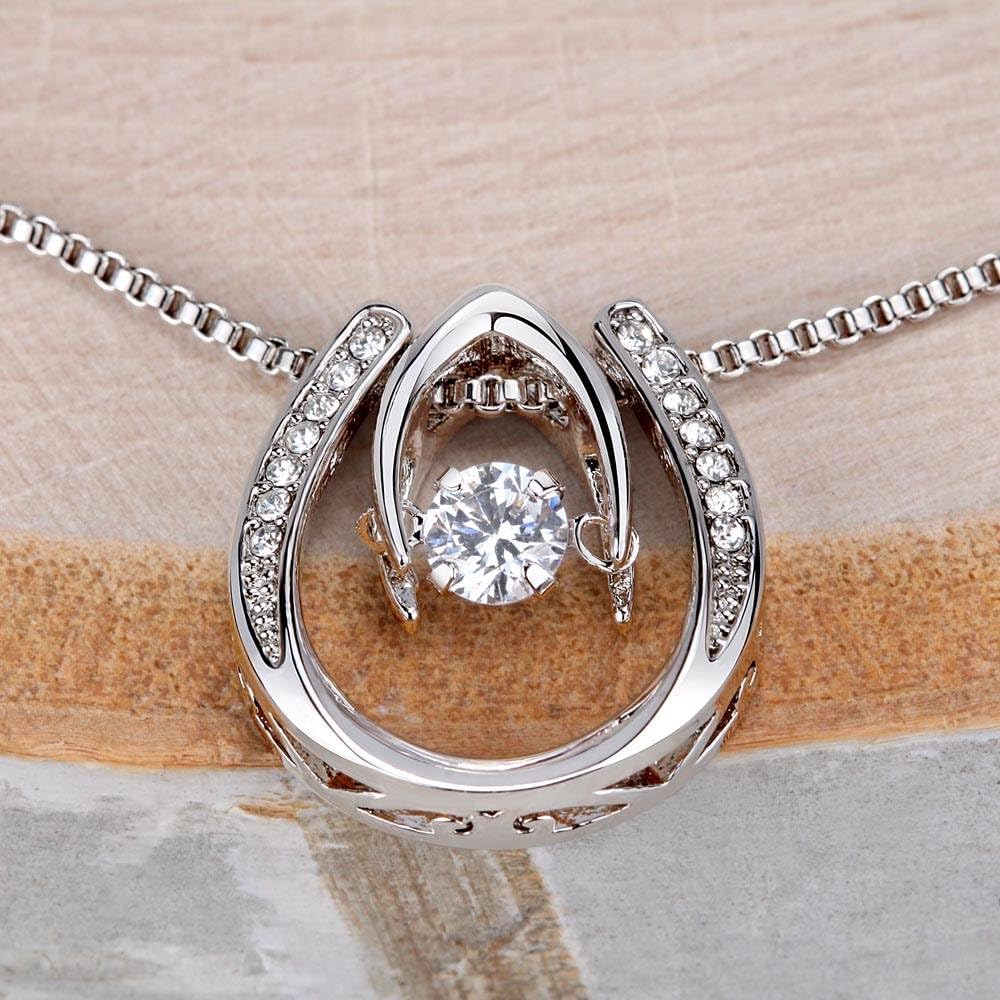 To My Granddaughter Necklace, Granddaughter Gifts From Grandma and Granddaughter Birthday Message Card Necklace From Grandmother or Grandpa Jewelry Present with Message Card and Gift Box