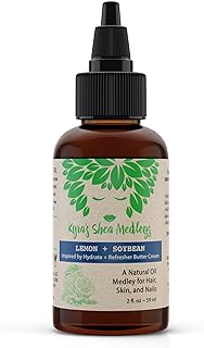 Multiuse Lemon + Soybean Medley for Face, Body, and Hair - Natural Soya Bean, Shea Nut Oil, Lemon Essential Oil, and Vitamin E - Seals in Moisture for Dry Skin, Scalp, & Nails - 2 oz