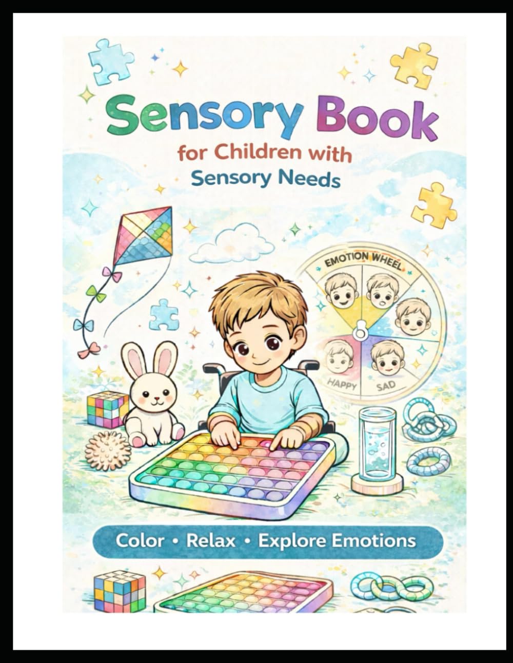 Sensory Book for Children with Sensory Needs: Coloring and activity book for autistic and neurodivergent kids