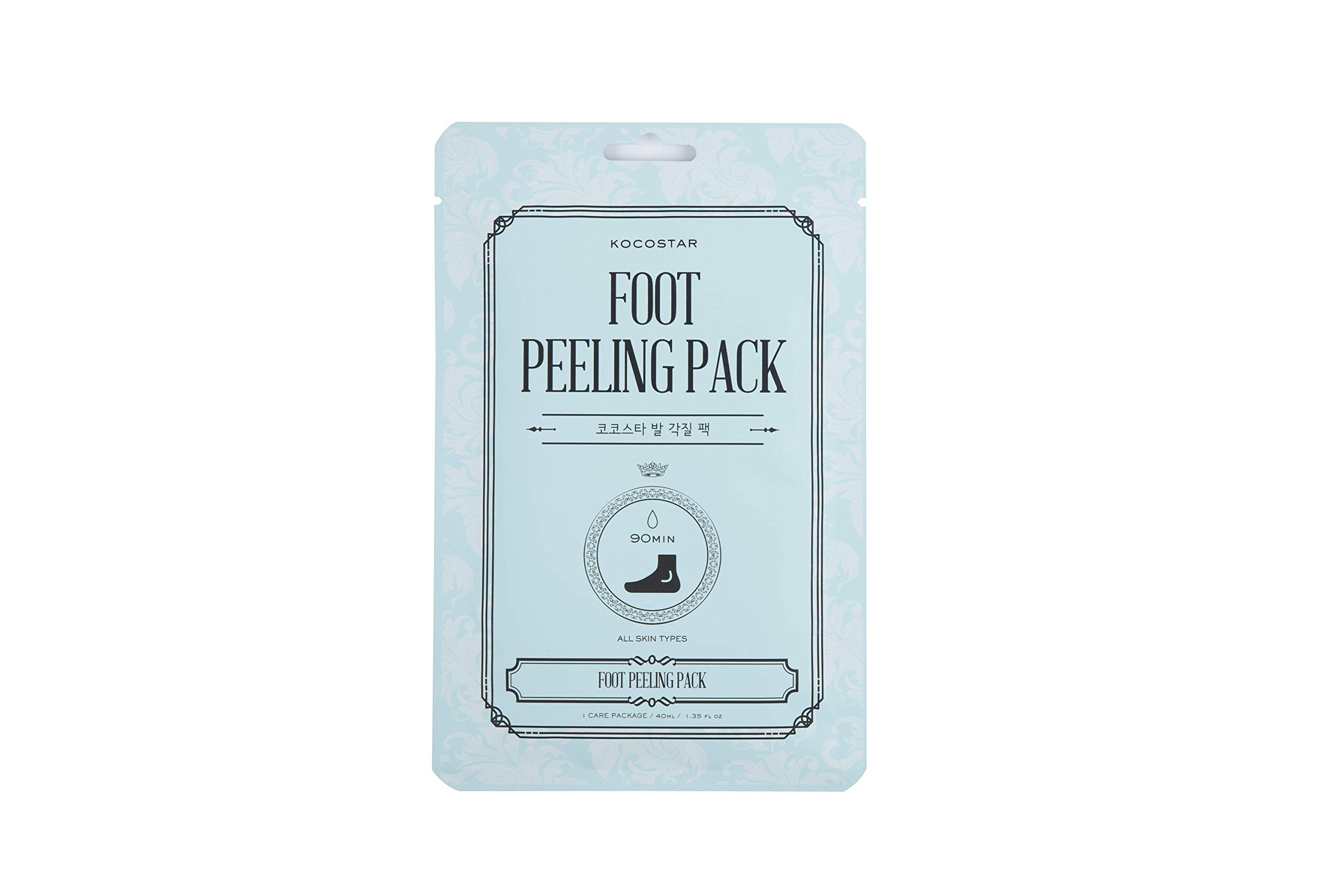 Foot Peeling Pack - Peeling de pies en formato calcetín, que exfolia, renueva e hidrata la piel. Con AHAs, ácido hialurónico y activos calmantes y refrescantes.