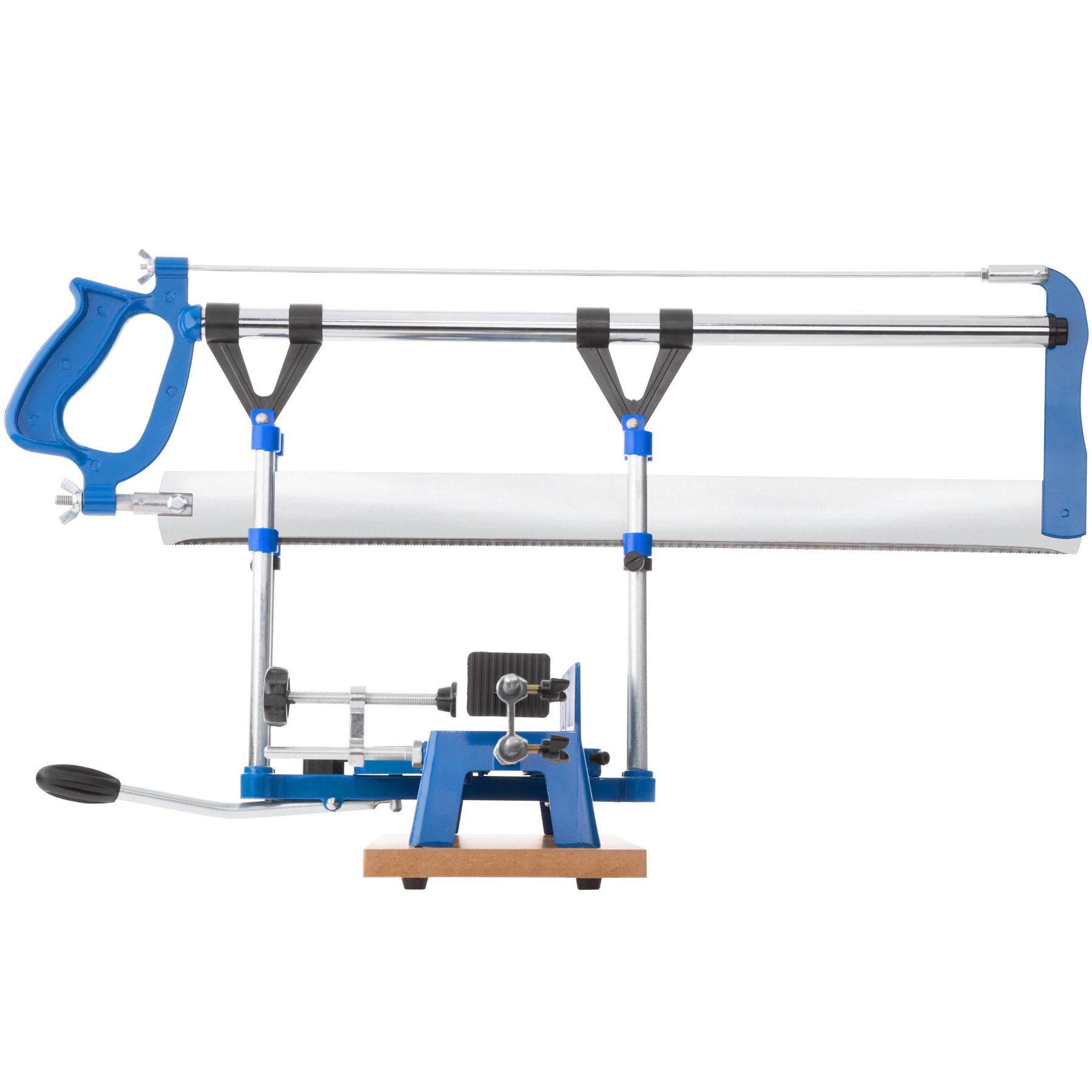 Tectake Scie à Onglet 550 mm 11 Angles Préréglés Hauteur de Coupe 120 mm Bois Plastique Aluminium